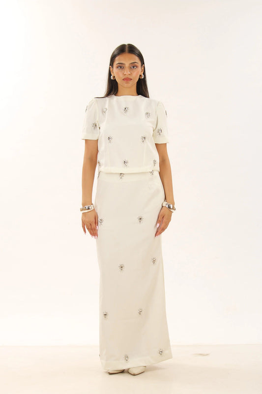 Vessa skirt - White - Miraz By Noor - Vessa skirt - White