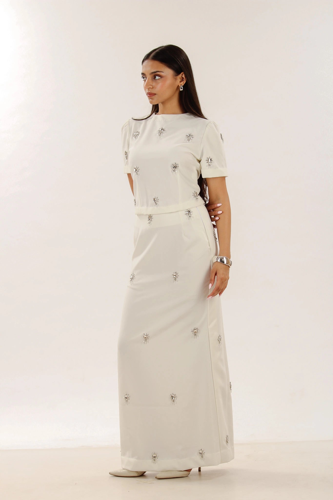 Vessa skirt - White - Miraz By Noor - Vessa skirt - White