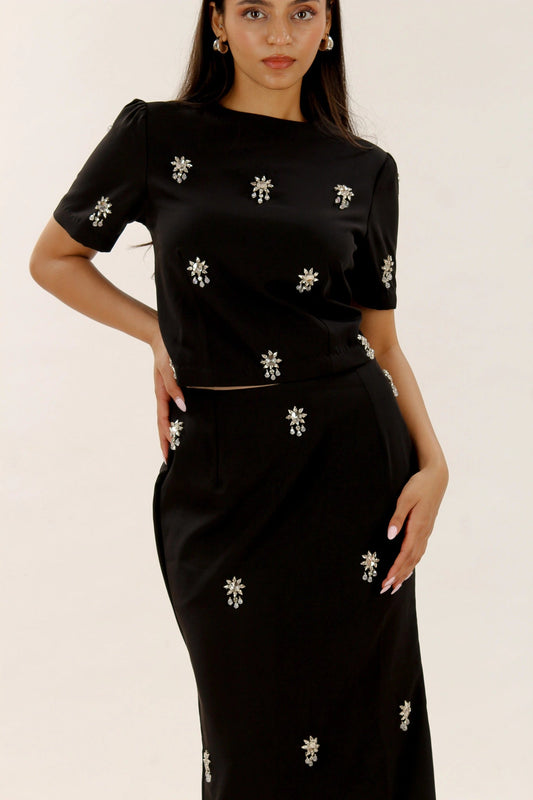 Vessa top - Black - Miraz By Noor - Vessa top - Black